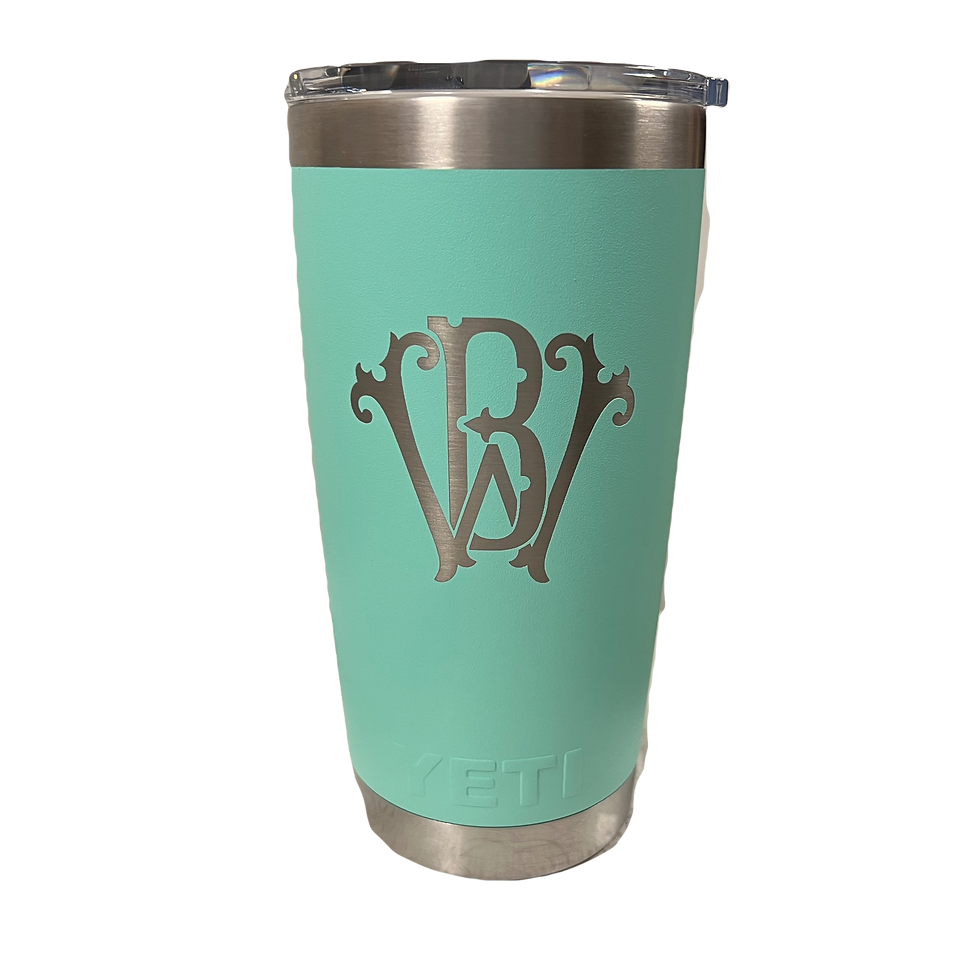 Thumbnail: YETI Rambler w/Engraved Monogram - Your choice of mug color