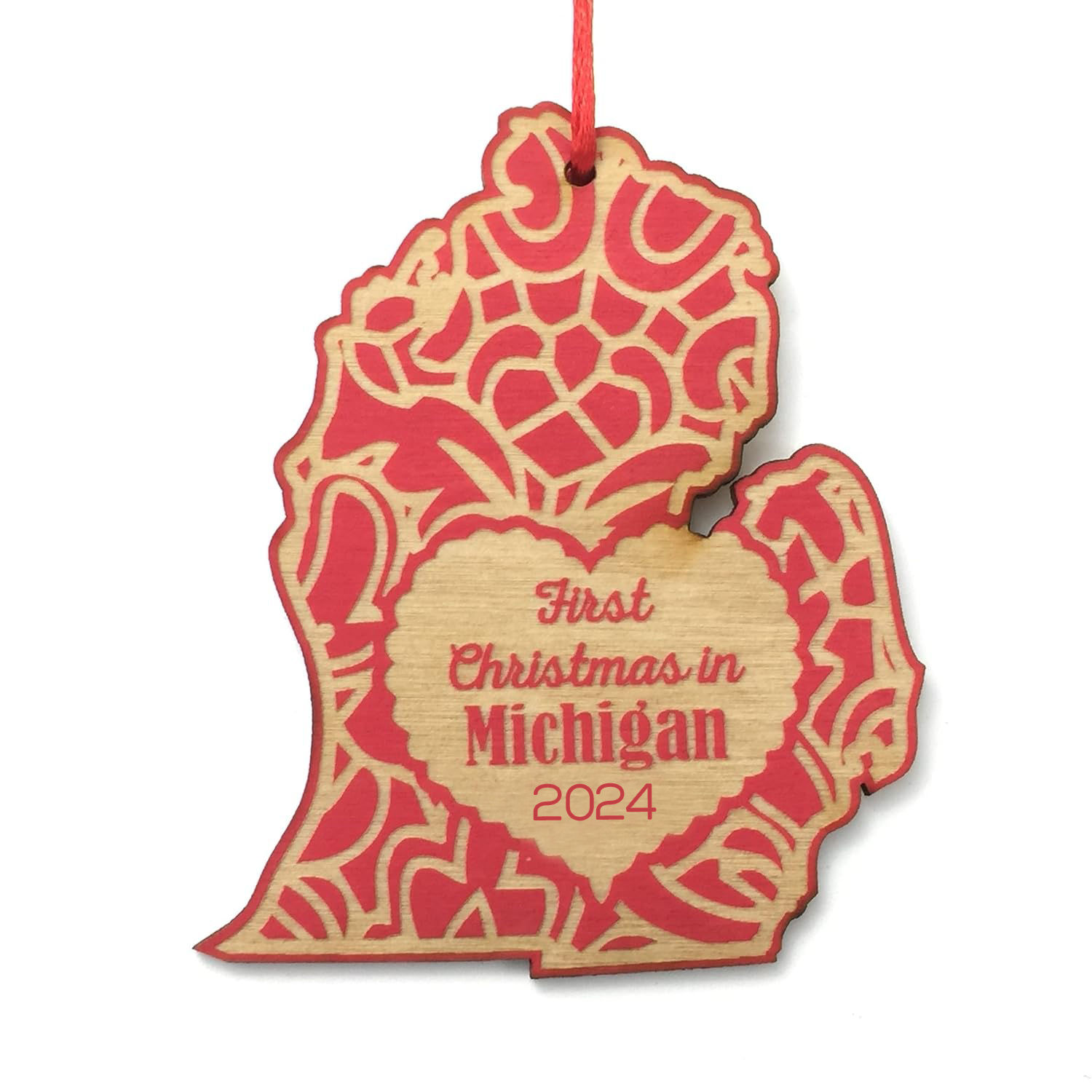 1st Christmas in Michigan 2024 Christmas Ornament