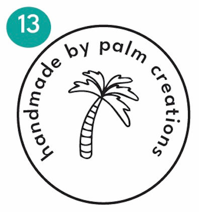 Thumbnail: Personalized Acrylic Pottery Stamps - 1.25" Round - Your choice of 16 Styles