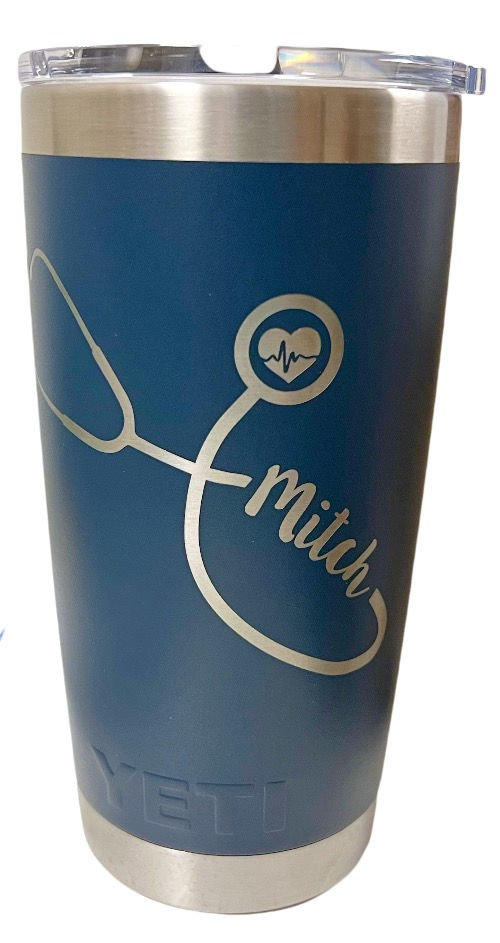 Thumbnail: YETI Stethoscope Engraved w/Custom Name YETI Rambler