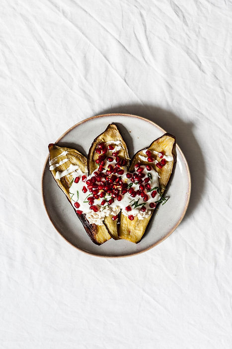 Roasted Eggplant with Pomegranate