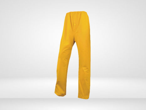 Pantalón de lluvia impermeable color amarillo