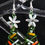 Thumbnail: Christmas Tree Earrings Front View