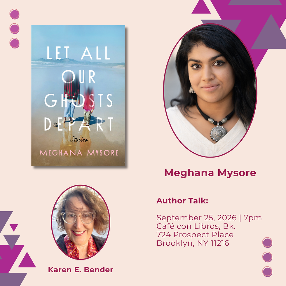 Book Launch: "Let All Our Ghosts Depart" with Meghana Mysore.
