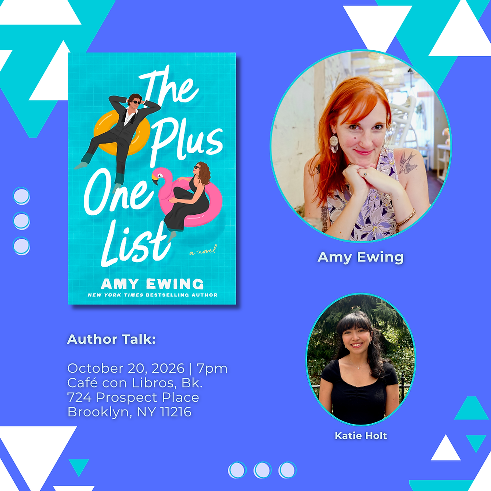 Book Launch: The Plus-One List with Amy Ewing