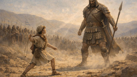 Davi e Golias à Luz de Cristo: A Vitória do Ungido e o Combate do Cristão