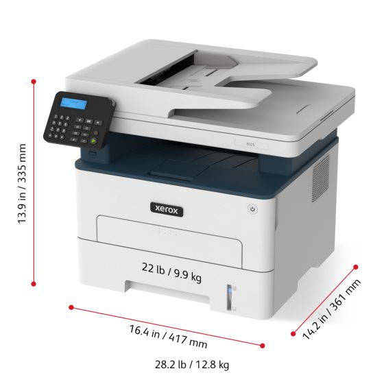 Miniatura: Xerox B225 (Black & White Multifunction) Printer Series