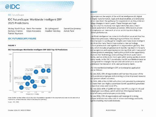 IDC FutureScape-Worldwide Intelligent ERP 2025 Predictions