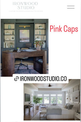 Bluemead Residence Office
 Pictured in frame 
"Pink Caps" Taken at Round Hill Beach