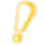 Image on a yellow exclamation mark