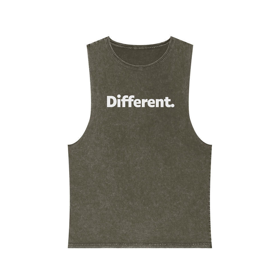 Thumbnail: Different Is the Flex Stonewash Graphic Tank Top