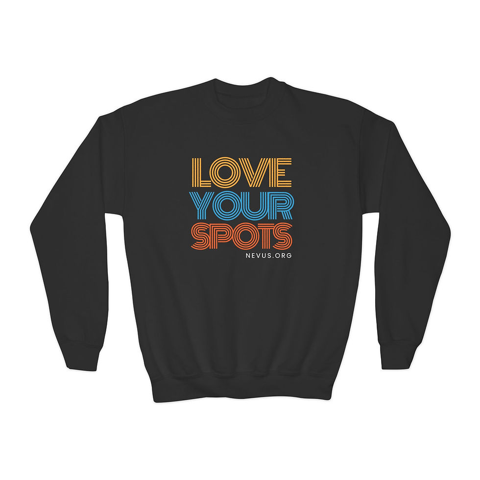 Thumbnail: Love Your Spots Youth Crewneck Sweatshirt 