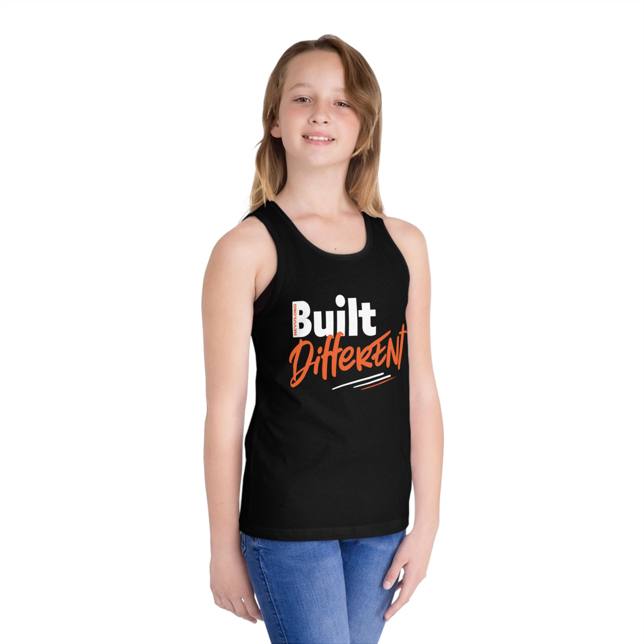"Built Different" Youth Tank Top