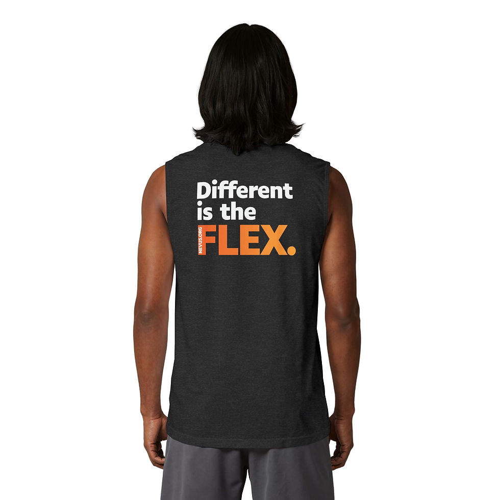 Thumbnail: "Different is the FLEX." Graphic Tank Top