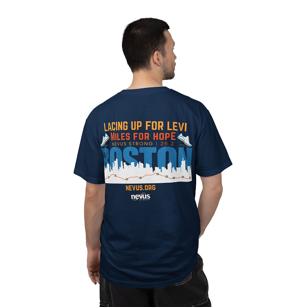 Thumbnail: Boston Miles for Hope T-Shirt —'Lacing Up for Levi' 