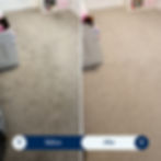 Before and after carpet cleaning Utah in a child's bedroom.