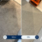 Before and after carpet cleaning Utah results on a grey rug