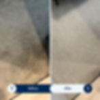 Before and after carpet cleaning Utah showing stain removal.