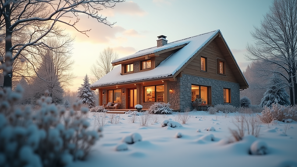 Eye-level view of a well-insulated home showcasing energy-efficient features