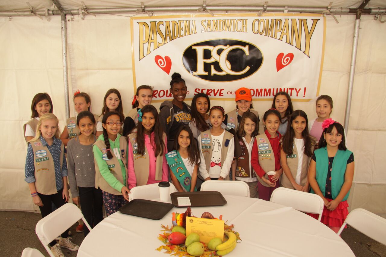 Pasadena PSC Share A Meal Girl Scout