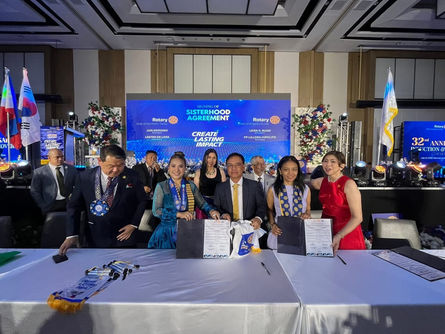 RC Baguio Highlands at the 32nd Anniversary, Turnover and Induction Ceremonies of the Rotary Club of Angeles Kuliat