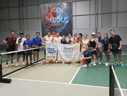 RC Tagum North Holds Pickleball Open Play in Support of End Polio Now