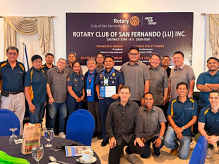 PRO1 Chief Inspires Rotary Club of San Fernando La Union Members on the 33rd Regular Meeting