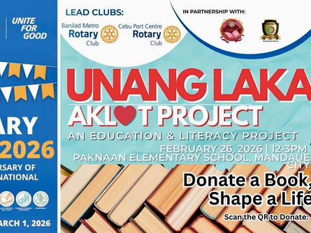 RC Cebu Port Centre and RC Banilad Metro lead Unang Lakang Aklat Project 2.0