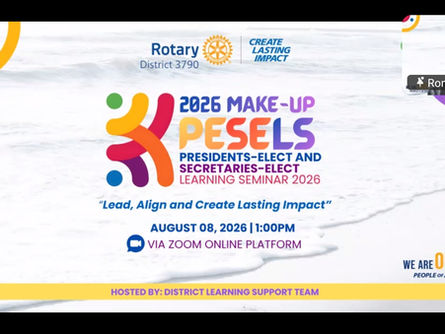 Learning Beyond the Club Meeting: Rotarians Join District 3790 Online Learning Sessions