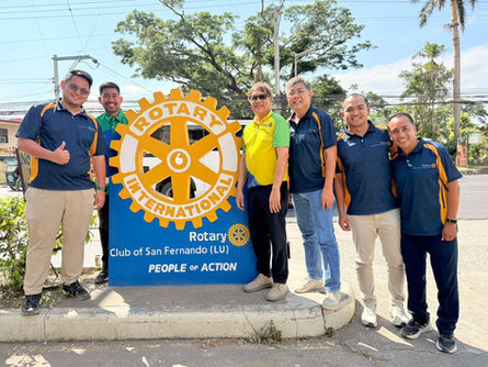 A Mark of Service Renewed: RCSFLU Unveils Newly Painted Rotary Marker