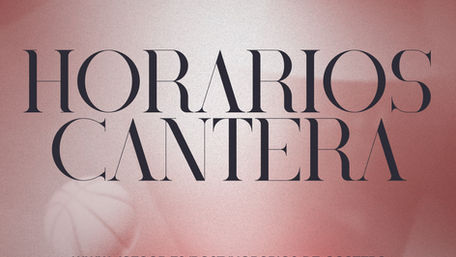 HORARIOS DE CANTERA