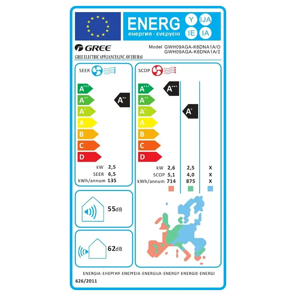 Miniatură: Aparat de aer conditionat Gree Pulsar Eco Inverter A4 GWH24AGD-K6DNA1C