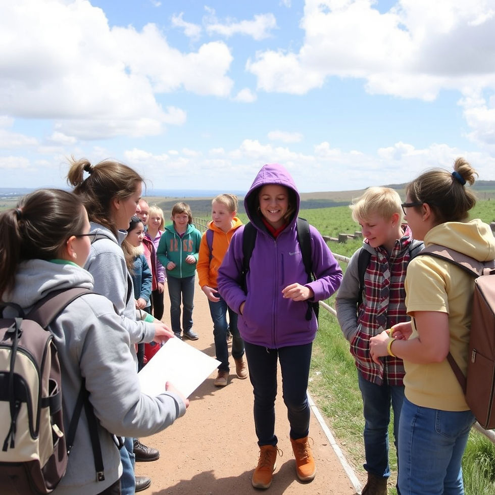 Students with autism on an excursion