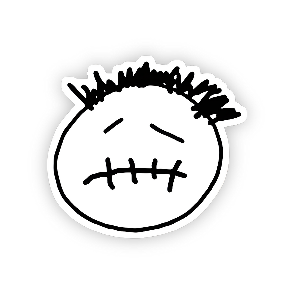 Travis Scott Face Sketch Sticker
