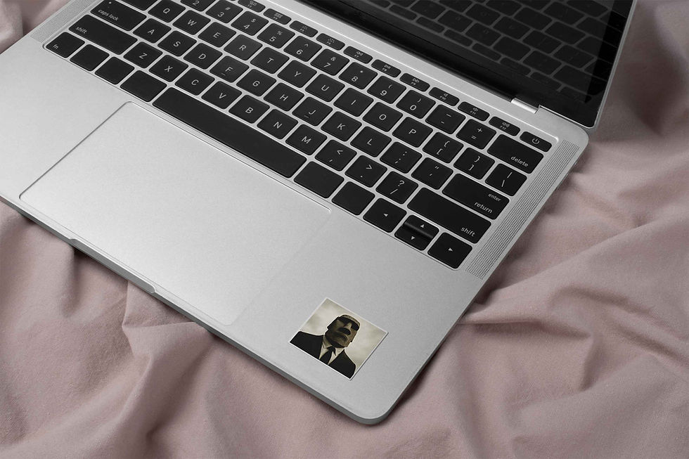 Thumbnail: Stoned Face Moai sticker