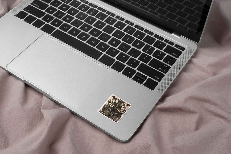 Thumbnail: goddess durga sticker on laptop