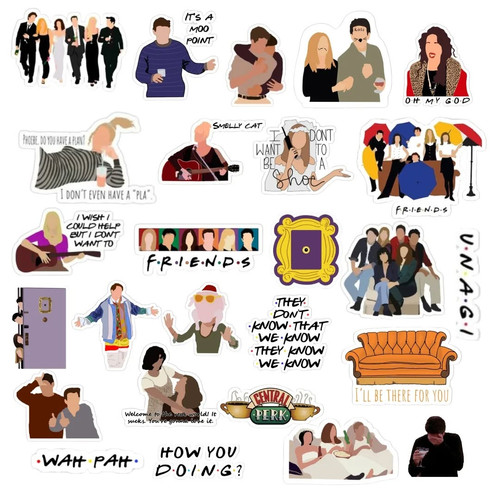 Friends Sticker Set | Pack Of 50 | Stickerfever.in