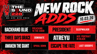 🔥 NEW ROCK ADDS: The Sound 228 Turns Up the Volume for October 3