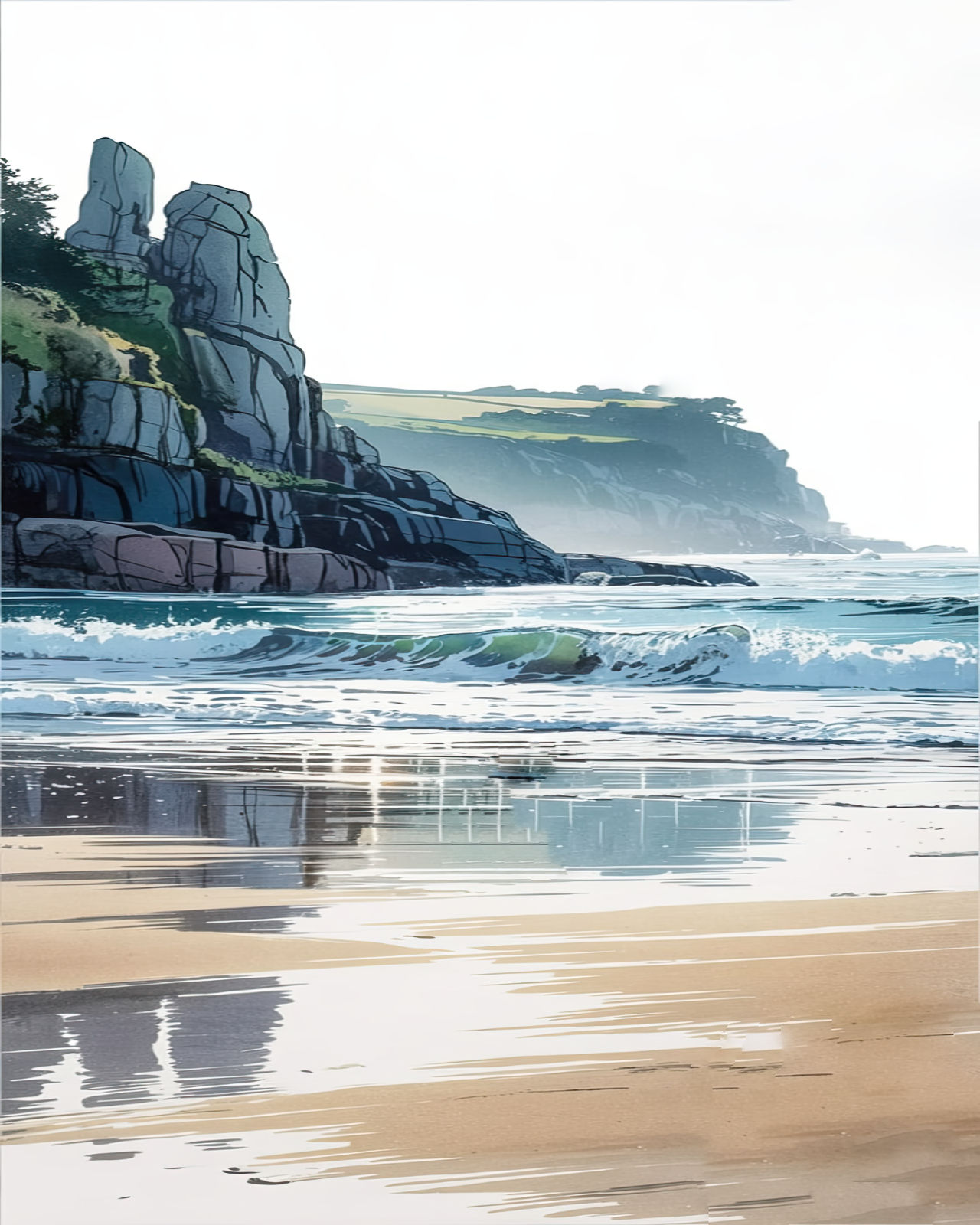 Rising Peaks – Art Print