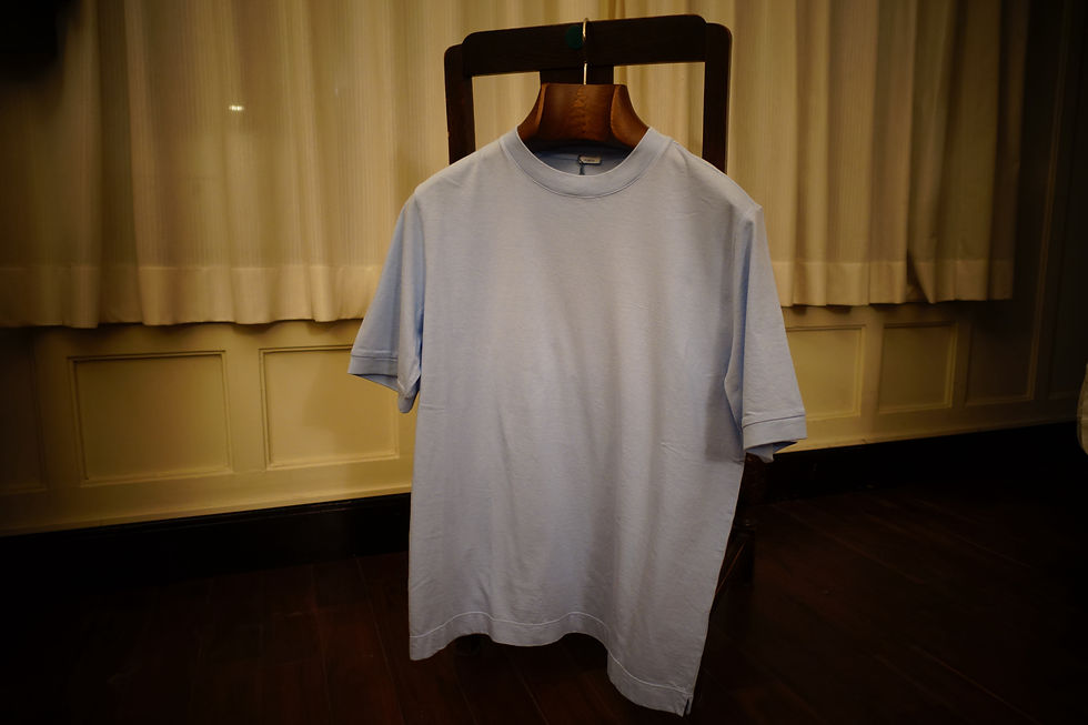 サムネイル： MALO85％cotton15%linen CREW NECK T-Shirt マーロ85％コットン15%リネンクルーネックTシャツ