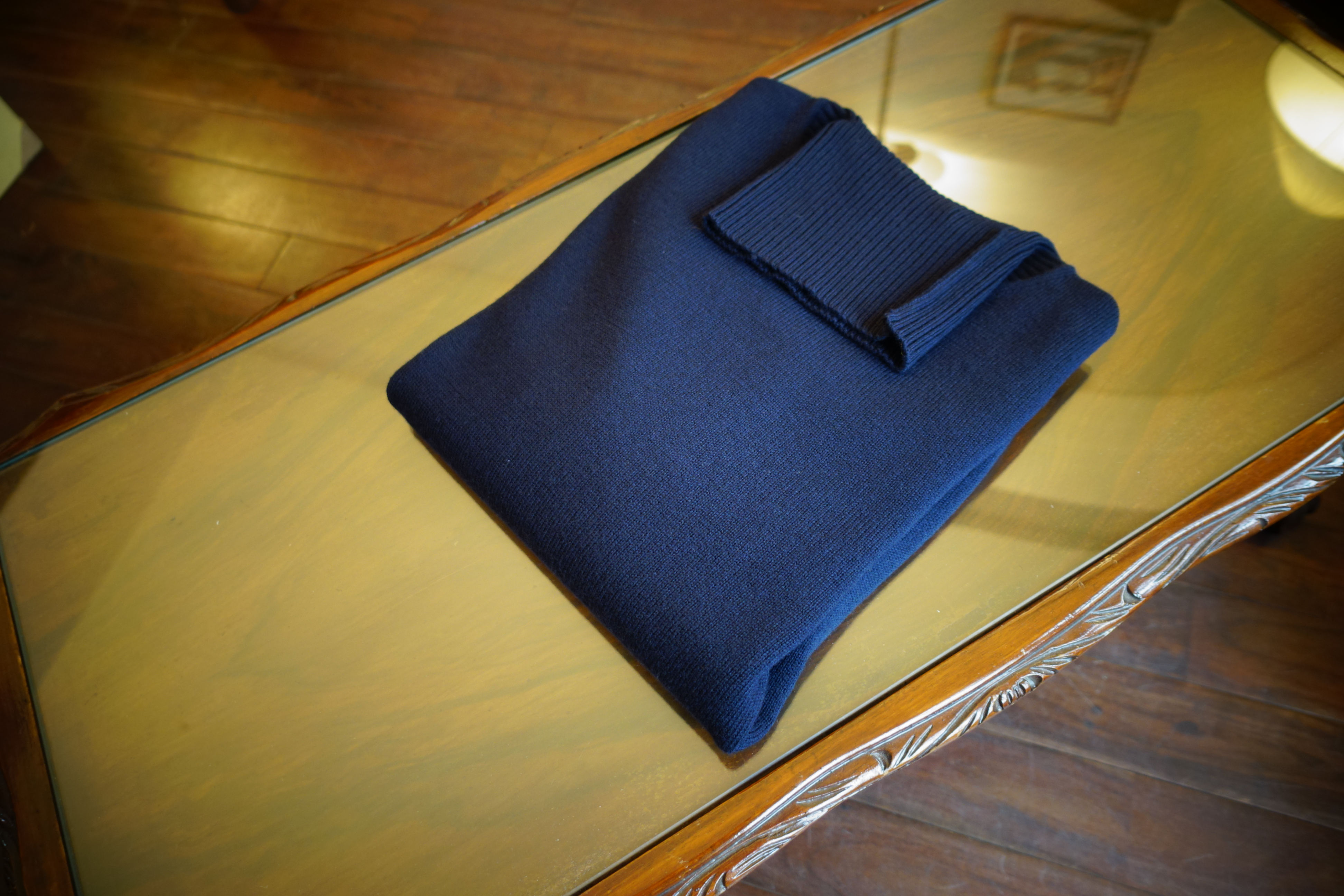 malo 100% WOOL 12G Turtle Neck Knit マーロ100%ウール12Gタートルネックニット