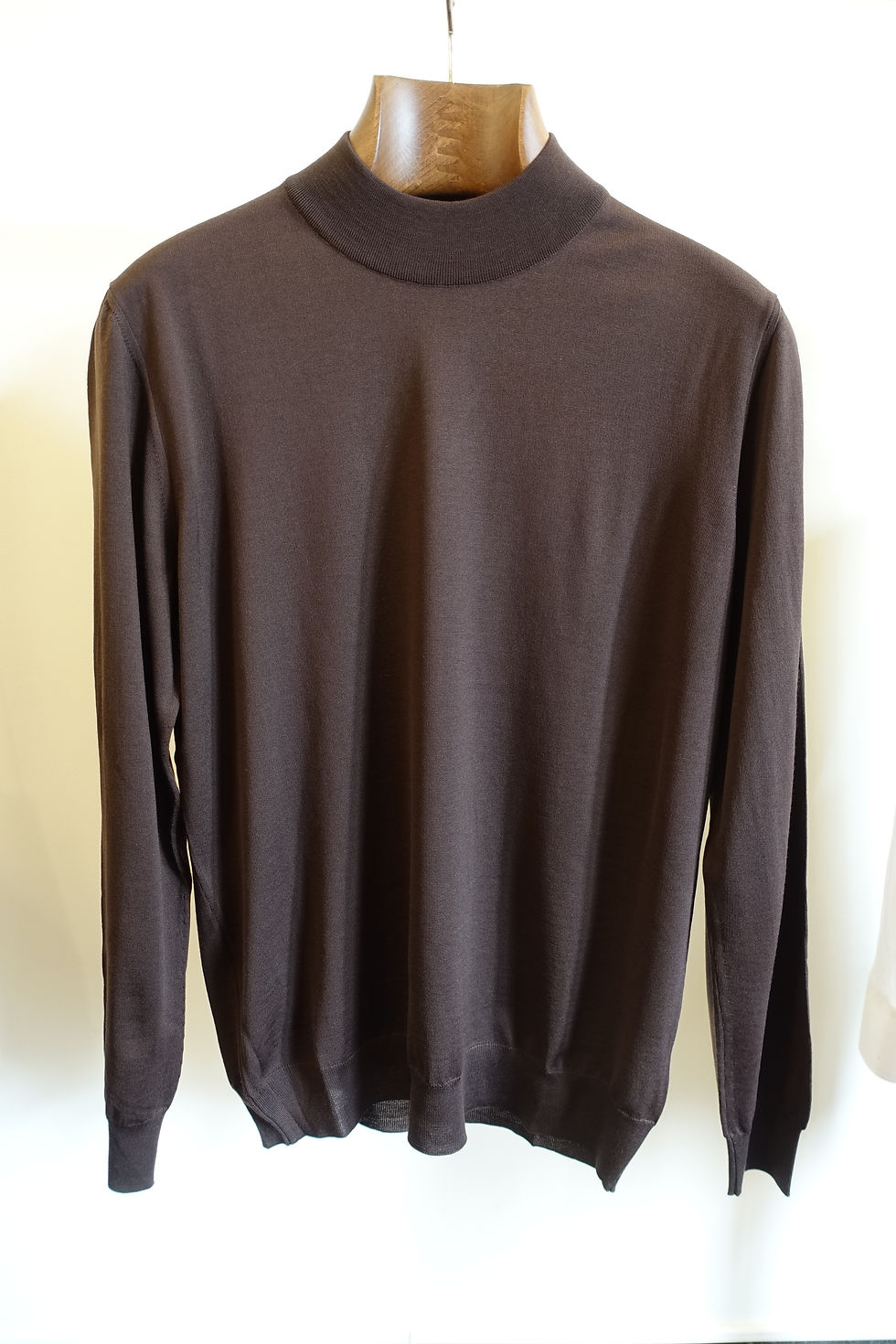 サムネイル： SVEVO 100% Super Fine Merino Wool 160's Mock Neck Knit 36ｹﾞｰｼﾞウールモックネックニット