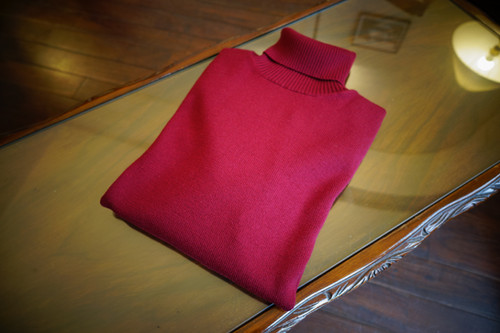 malo 100% WOOL 12G Turtle Neck Knit マーロ100%ウール12G