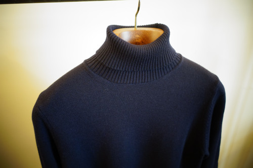 malo 100% WOOL 12G Turtle Neck Knit マーロ100%ウール12G