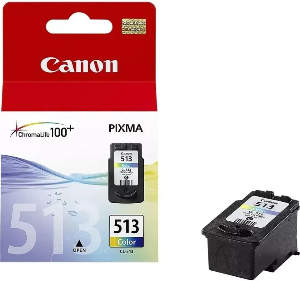 Canon CL 513 print cartridge, single color cartridge featuring cyan, magenta, and yellow, designed for high-quality color pri
