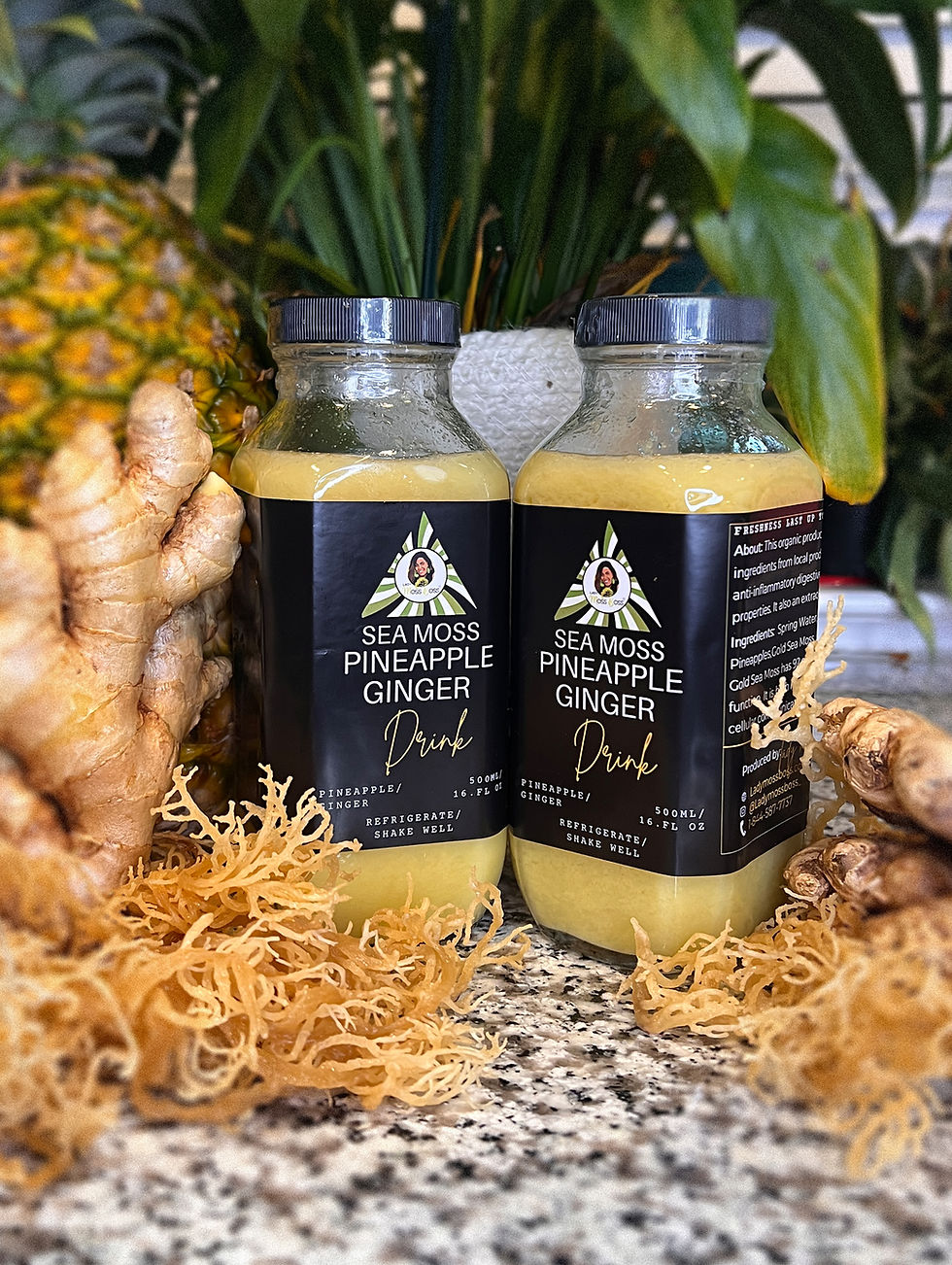 Thumbnail: SEA MOSS PINEAPPLE GINGER DRINK - 16 oz BOTTLE