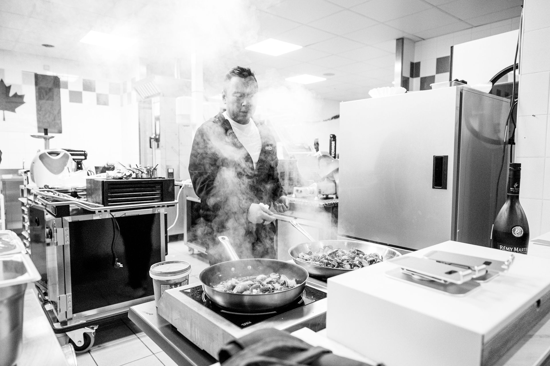 Chef Dan Craig Cooking