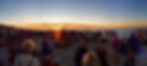 Beachparty mit Lagerfeuer und dem Atlas Duo