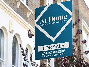 At Home for sale board design