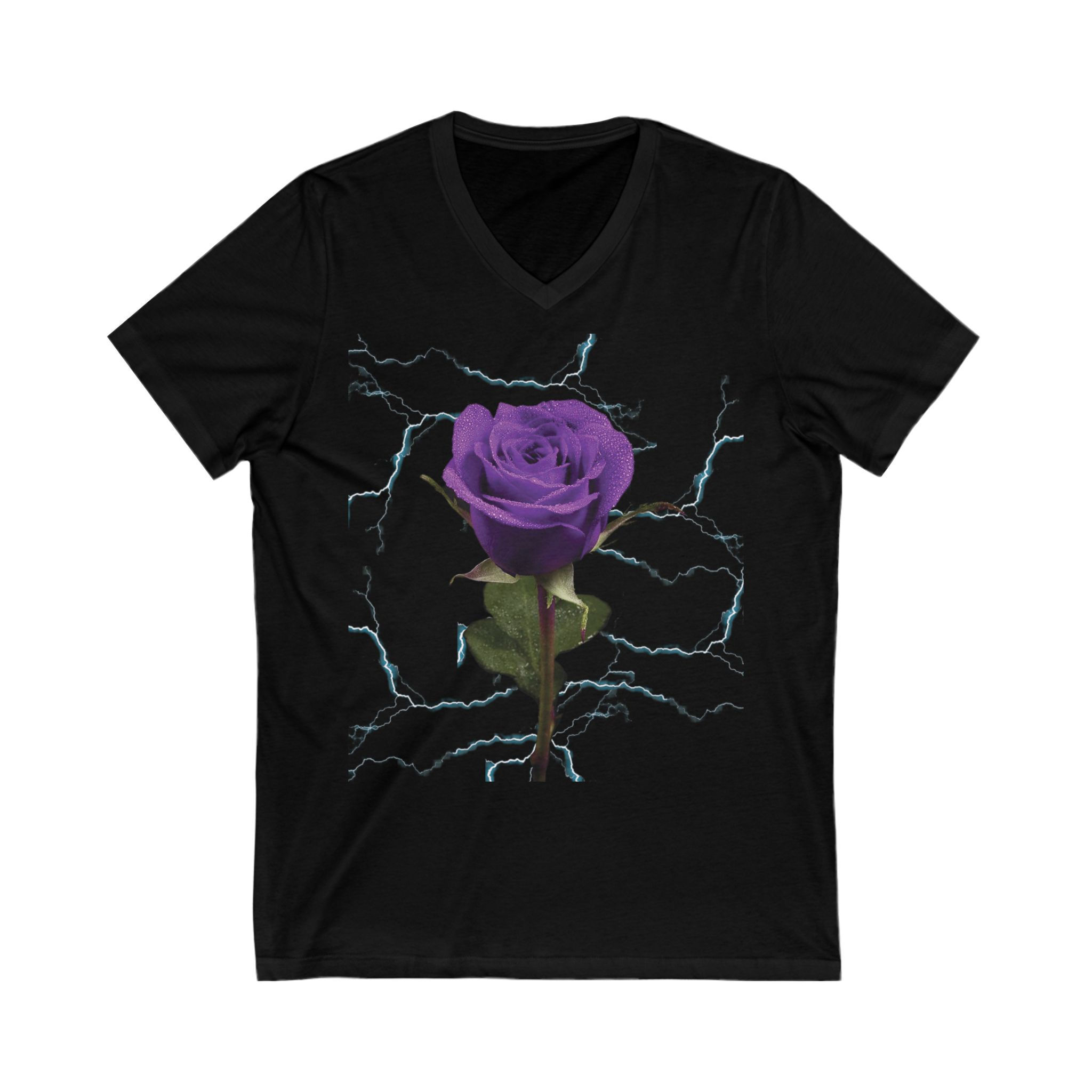 The Nation "Dark Rose" Unisex Jersey Short Sleeve V-Neck Tee
